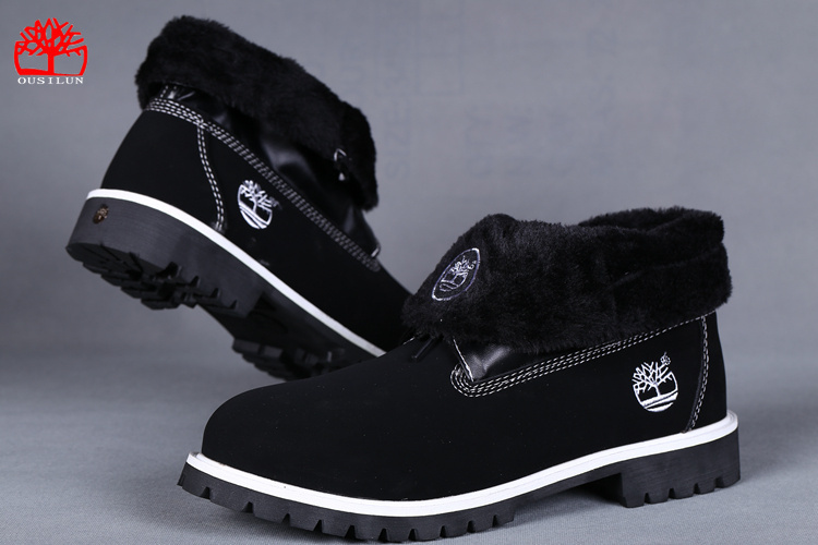 Timberland Noir Chaussures De Vente Revers Femmes Promo SqUzVGMp